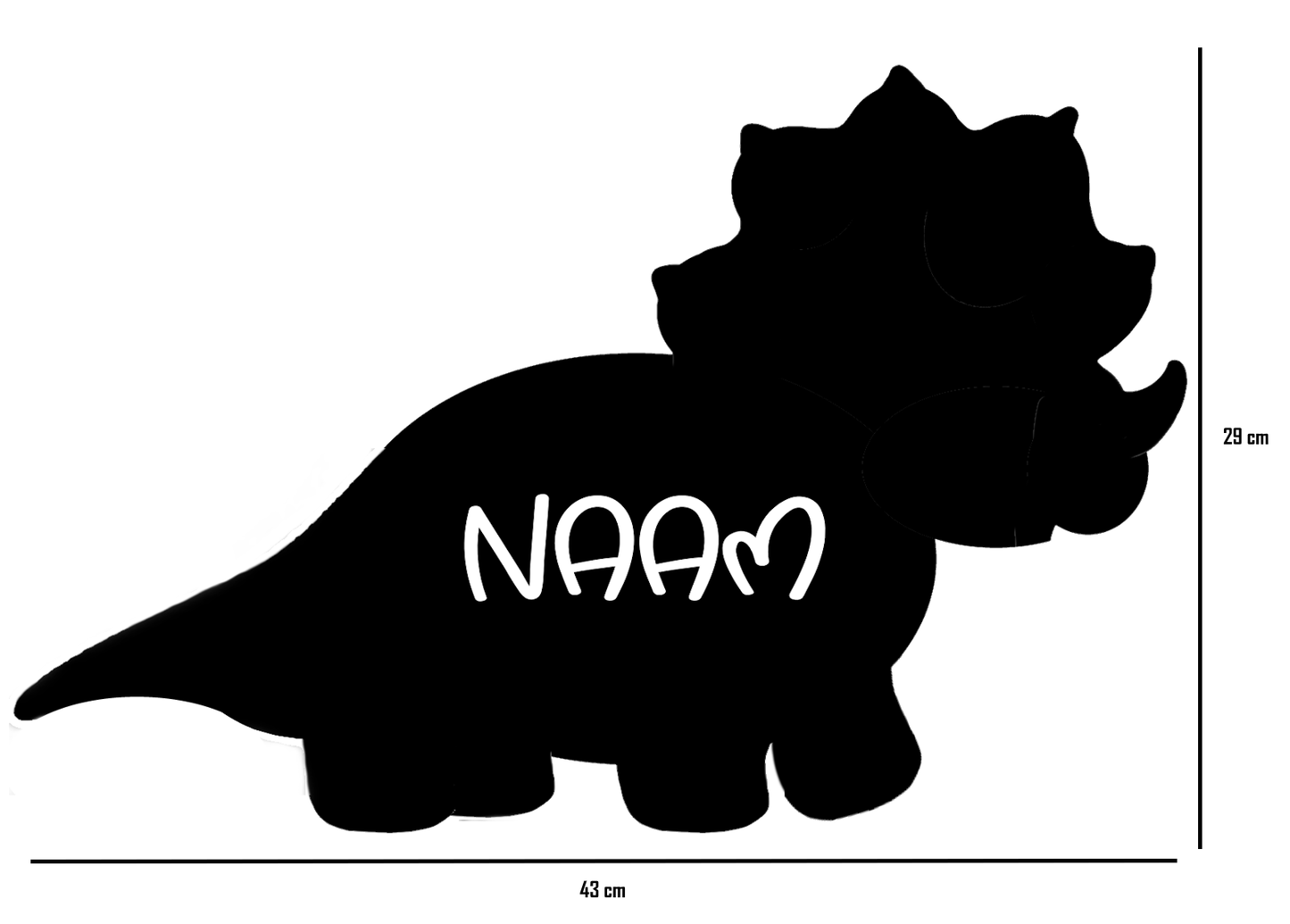 Muur- deursticker Dino 3