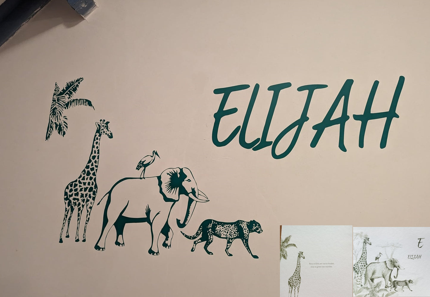Eigen design muur- en deurstickers