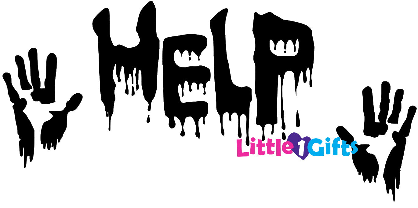 Raamsticker Halloween Help