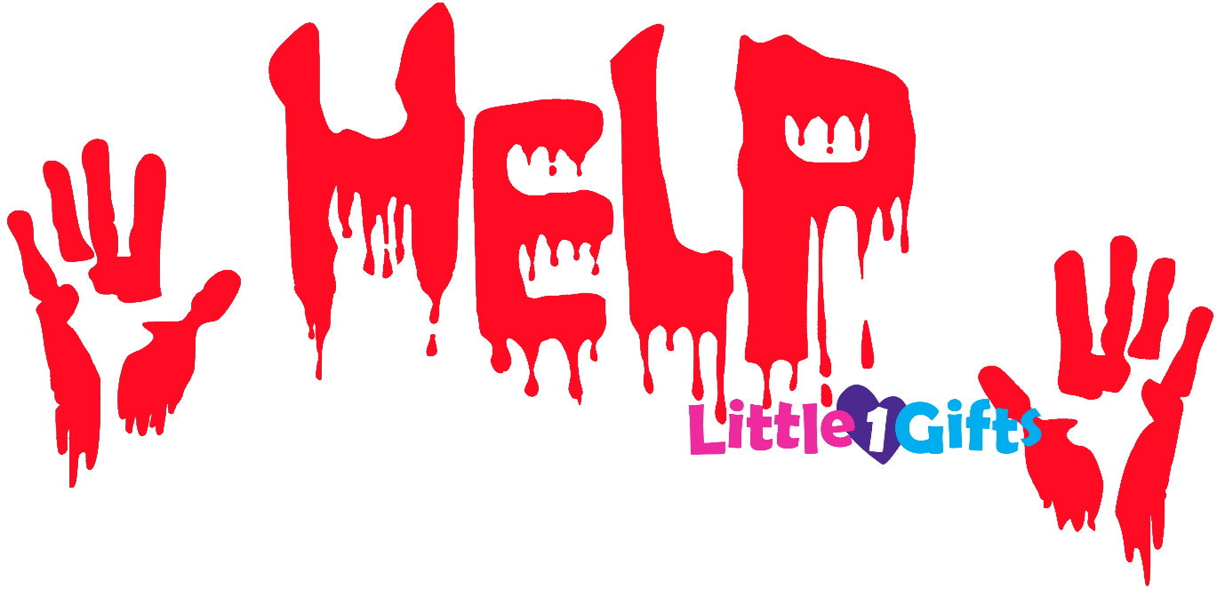 Raamsticker Halloween Help