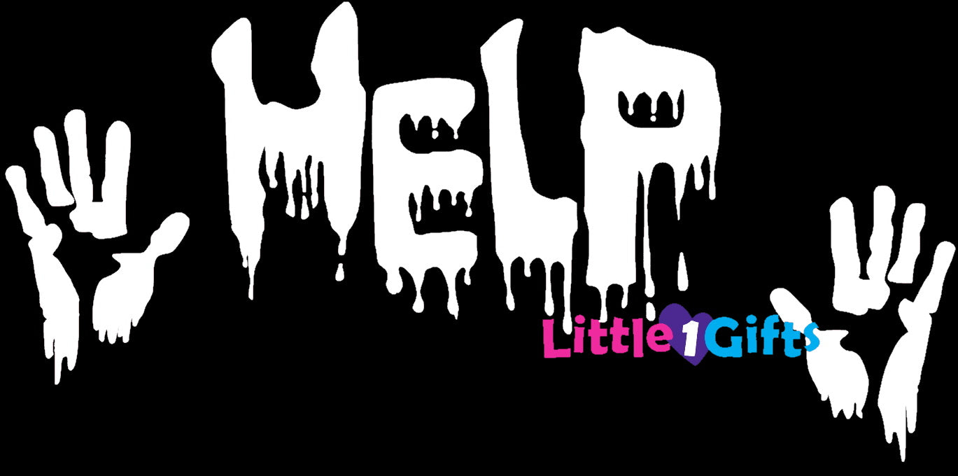 Raamsticker Halloween Help