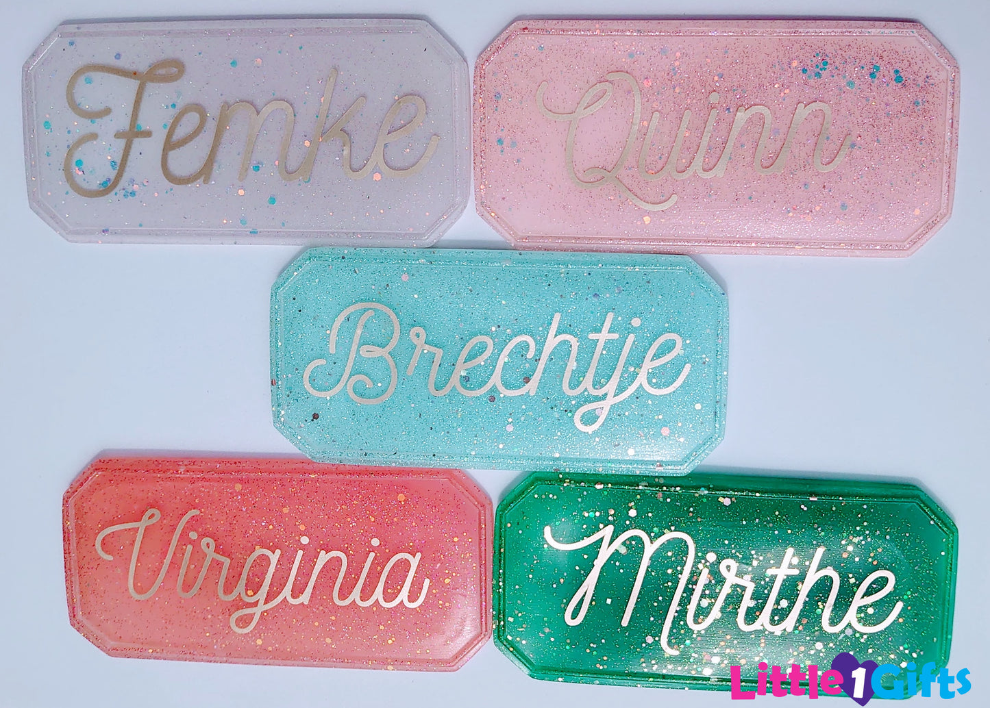 Glitter & glamour naambordjes