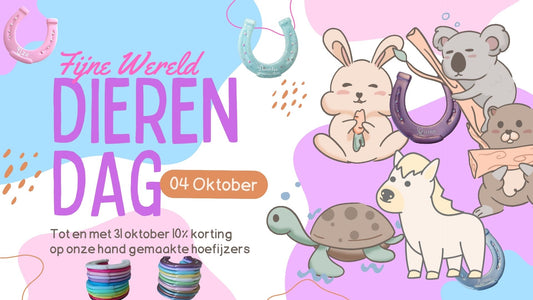 Wereld Dierendag Special: 10% Korting op Handgemaakte Hoefijzer Naambordjes!