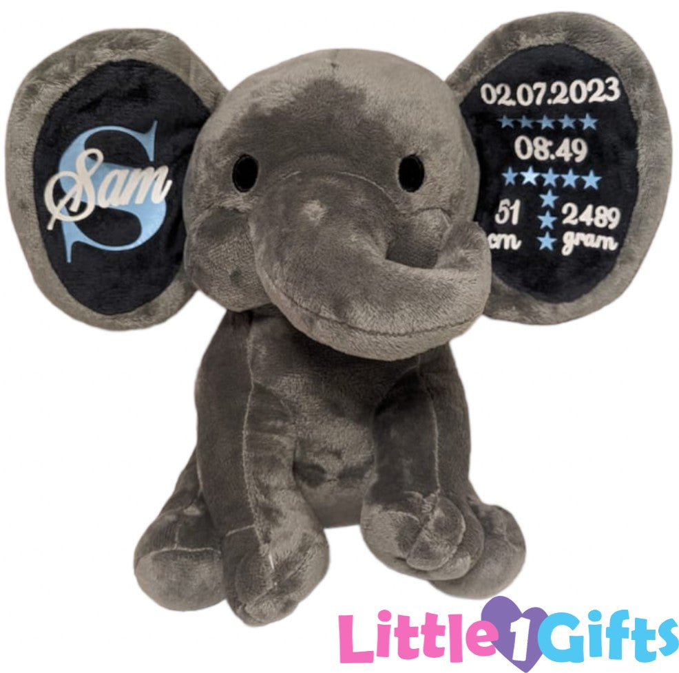 Geboorte knuffel olifant