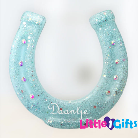 Hoefijzer naambord glitter & glamour