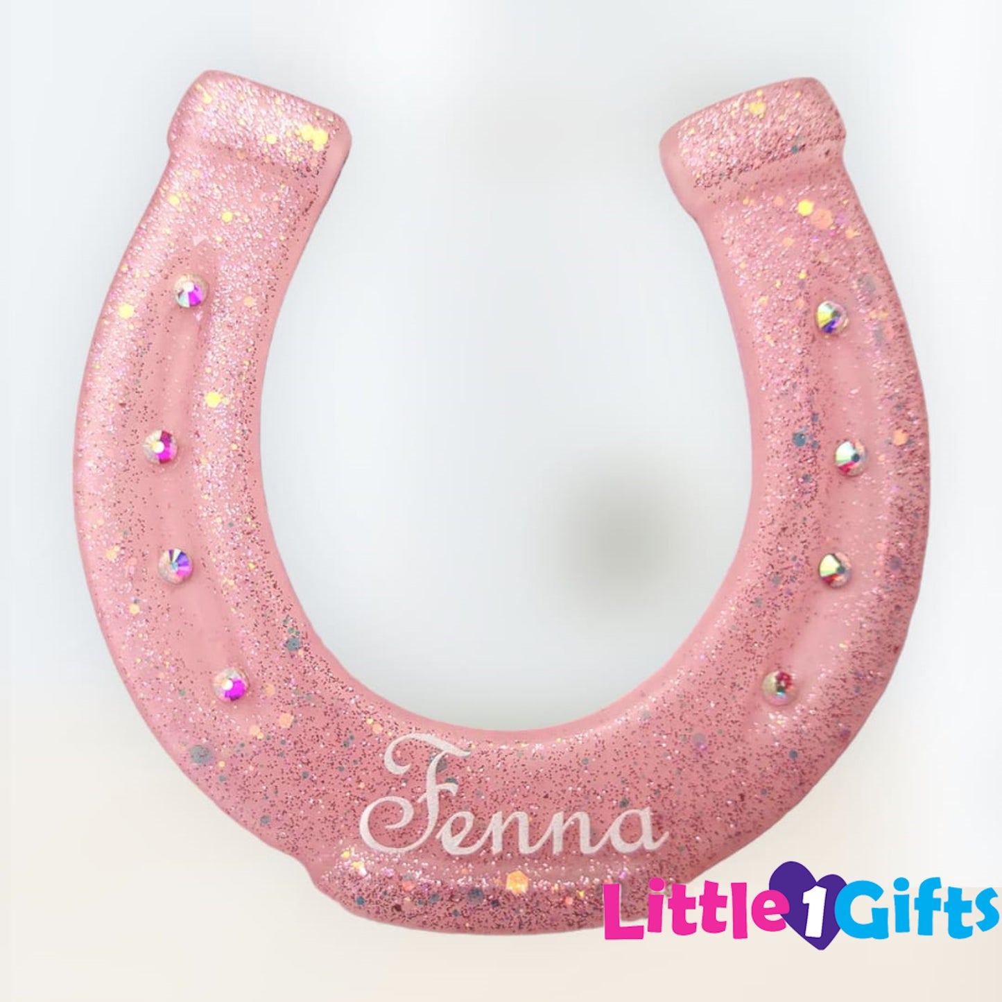 Hoefijzer naambord glitter & glamour