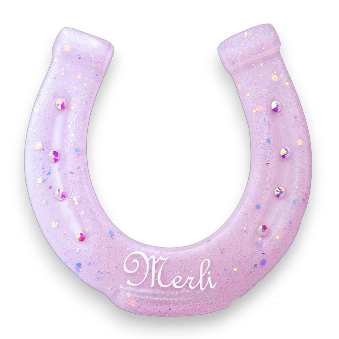 Hoefijzer naambord glitter & glamour