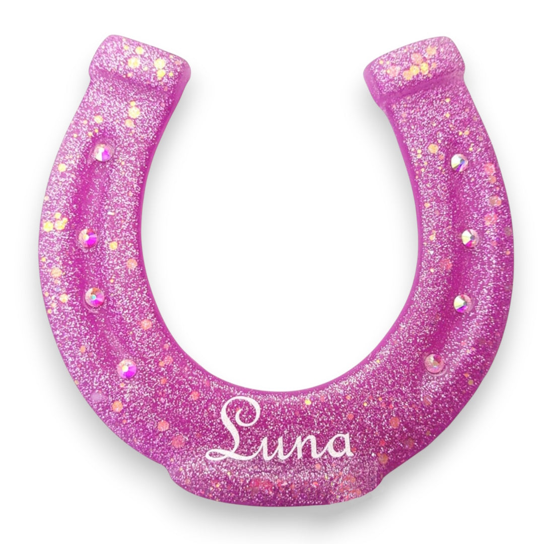 Hoefijzer naambord glitter & glamour