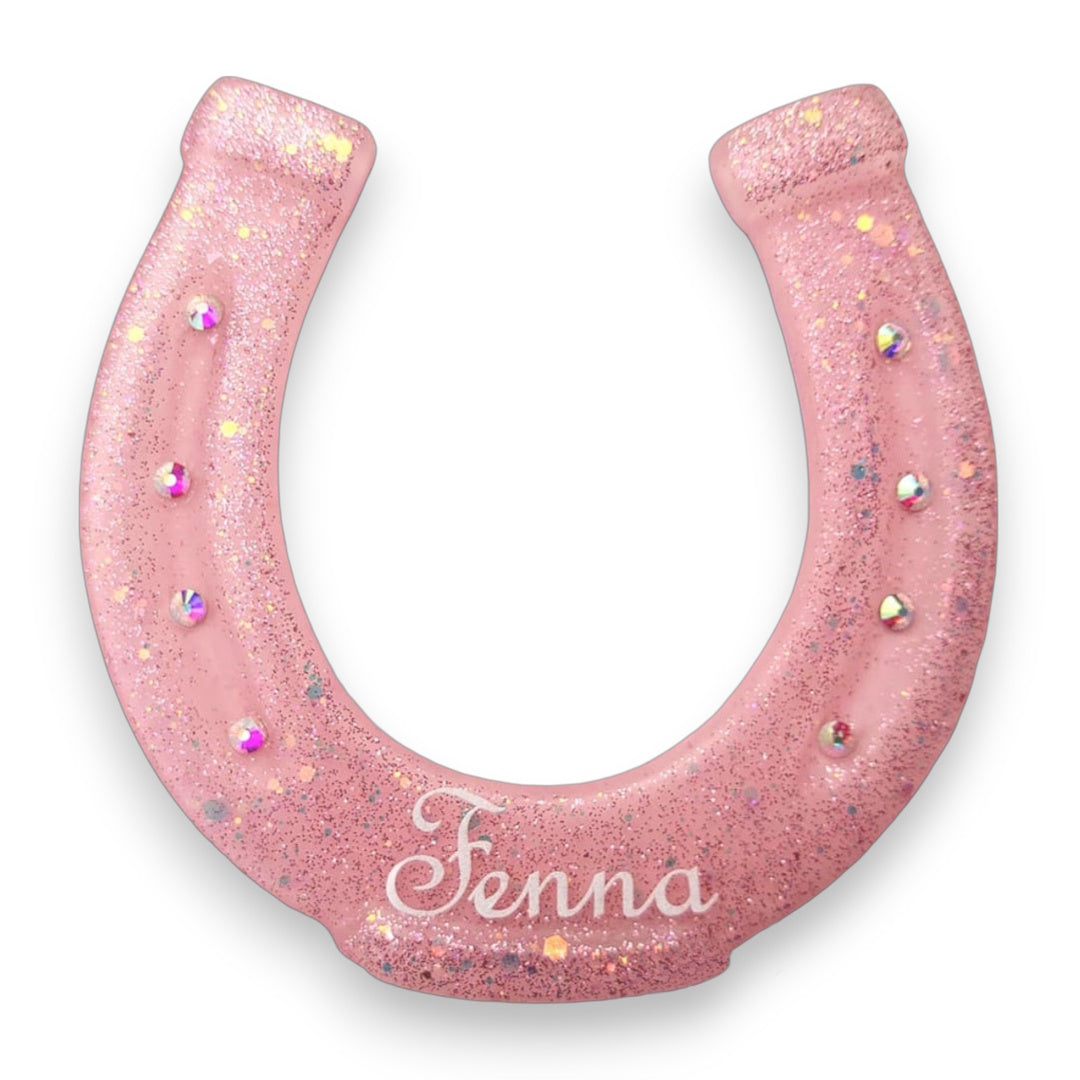 Hoefijzer naambord glitter & glamour