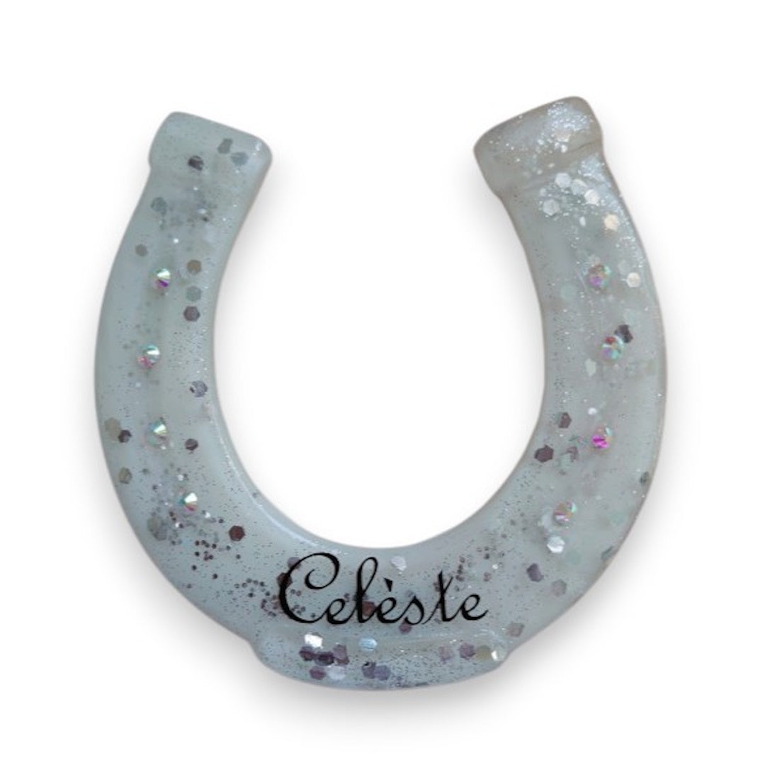 Hoefijzer naambord glitter & glamour