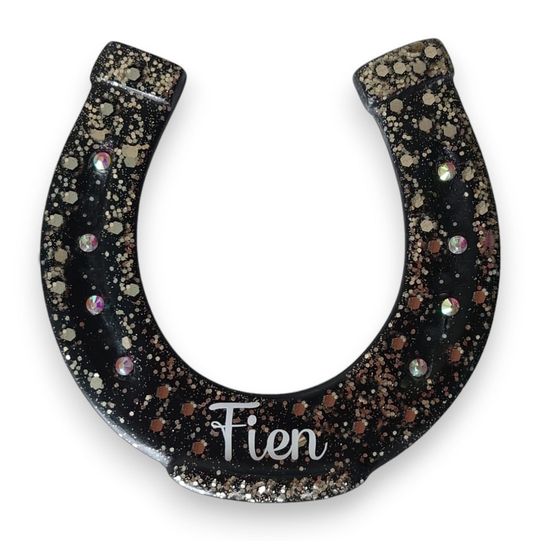 Hoefijzer naambord glitter & glamour