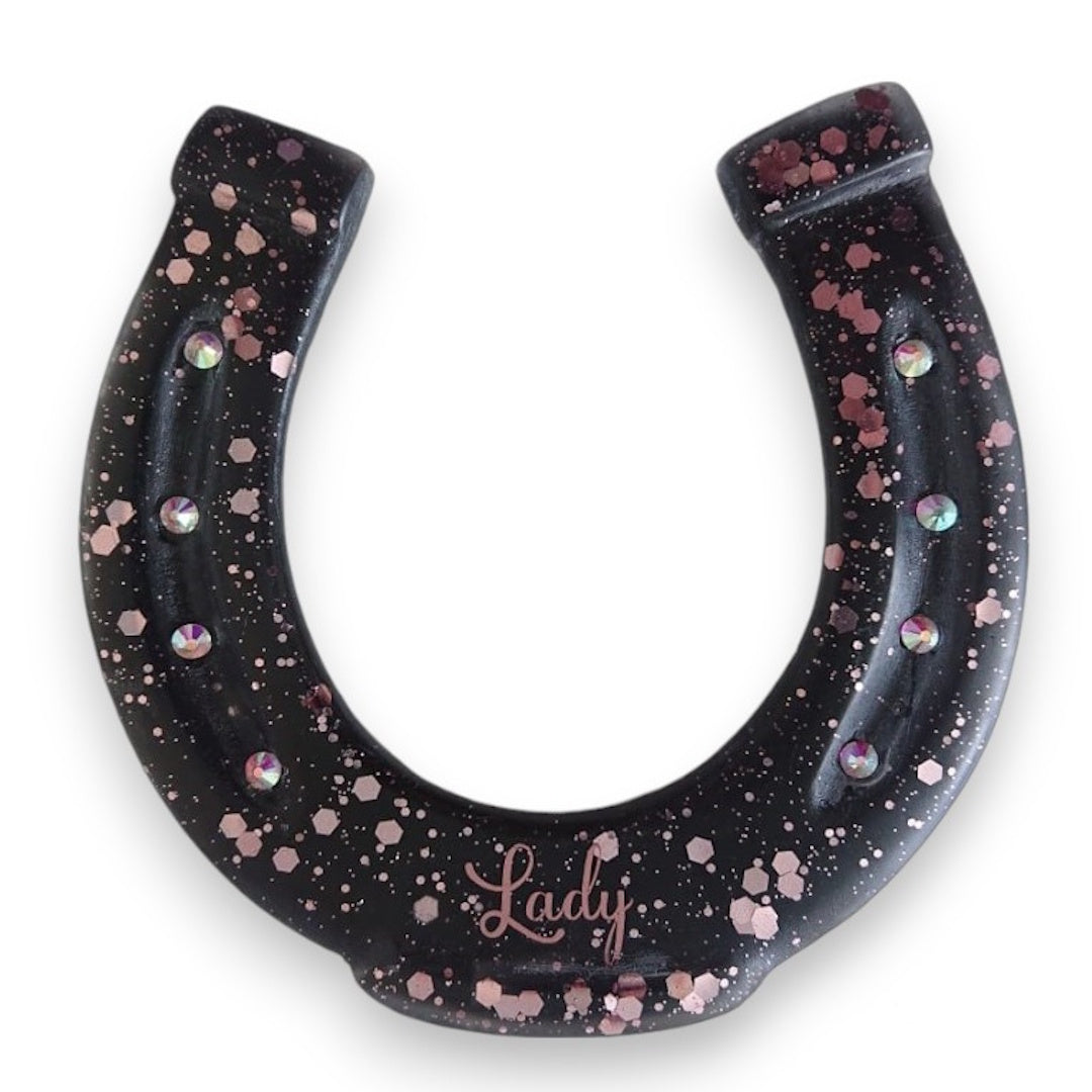 Hoefijzer naambord glitter & glamour
