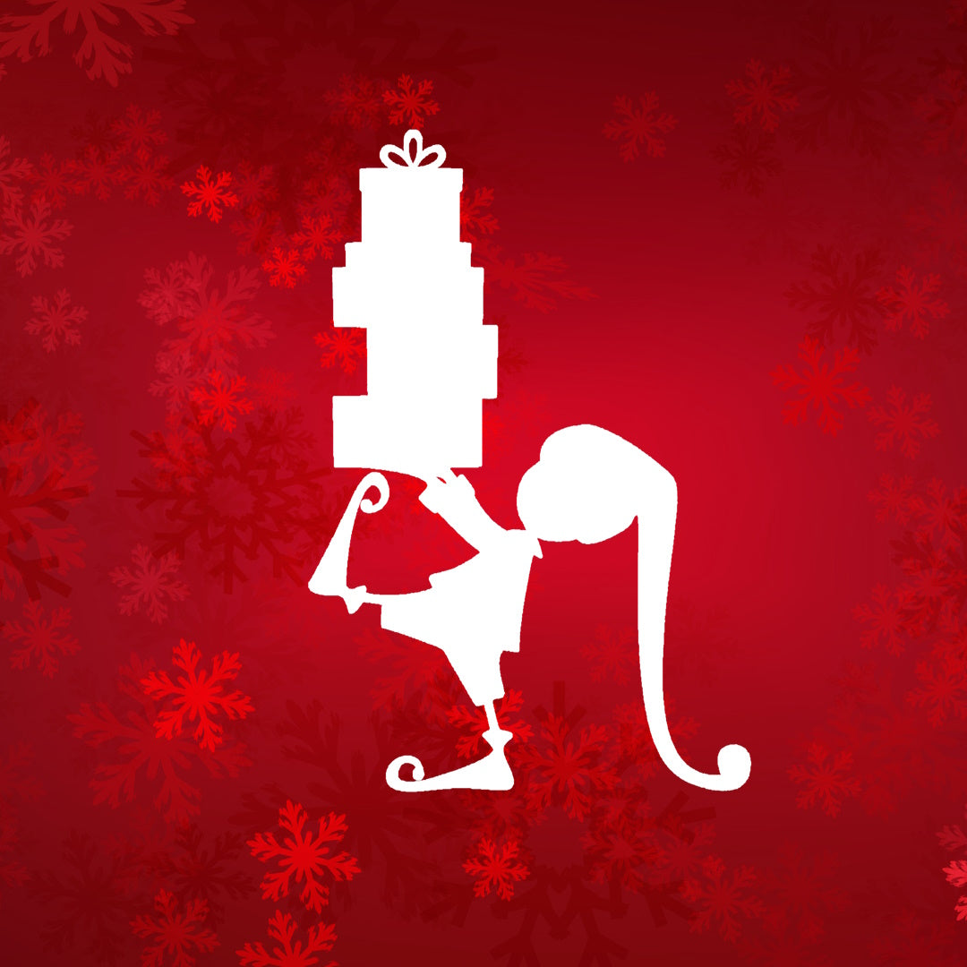 Raamsticker Kerst elf