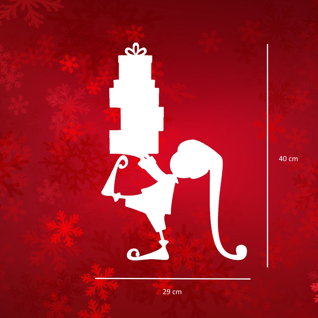 Raamsticker Kerst elf