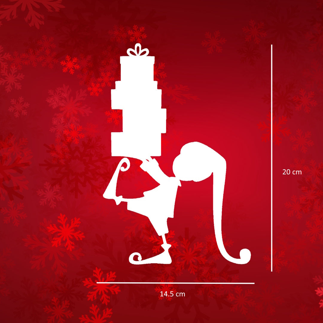Raamsticker Kerst elf