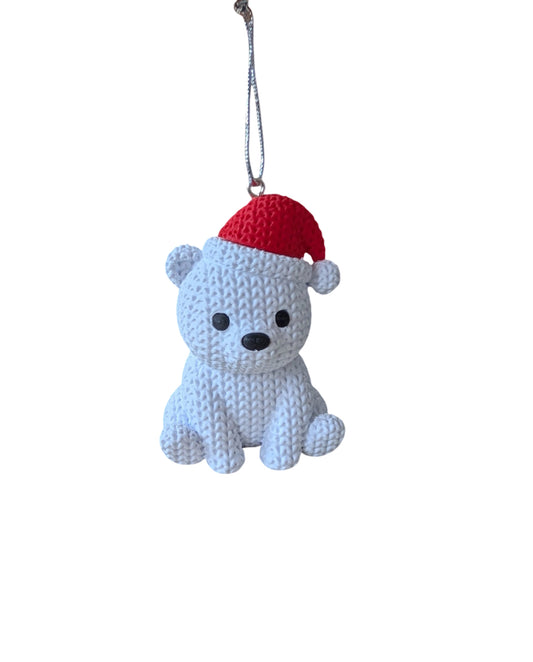 Winter Friends Kersthangers – Gehaakte Look- Ijsbeer - Rendier Rudolph