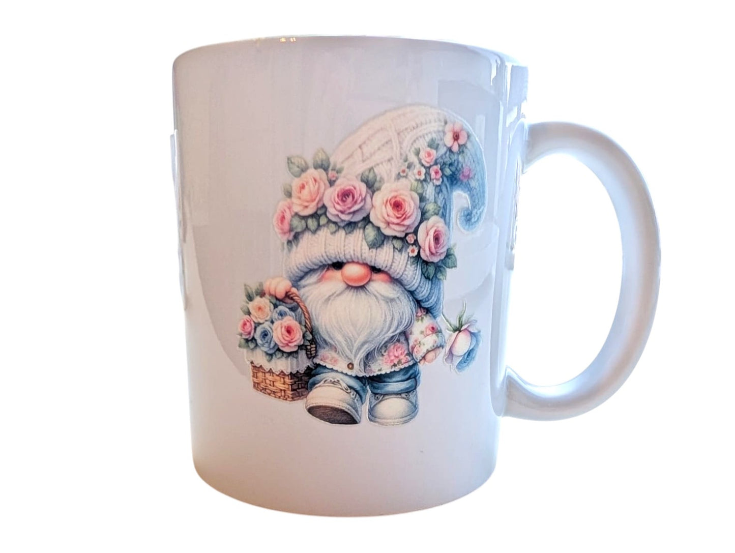 Schattige Gnoom Mok Collectie met Rozen - Personaliseer met Naam