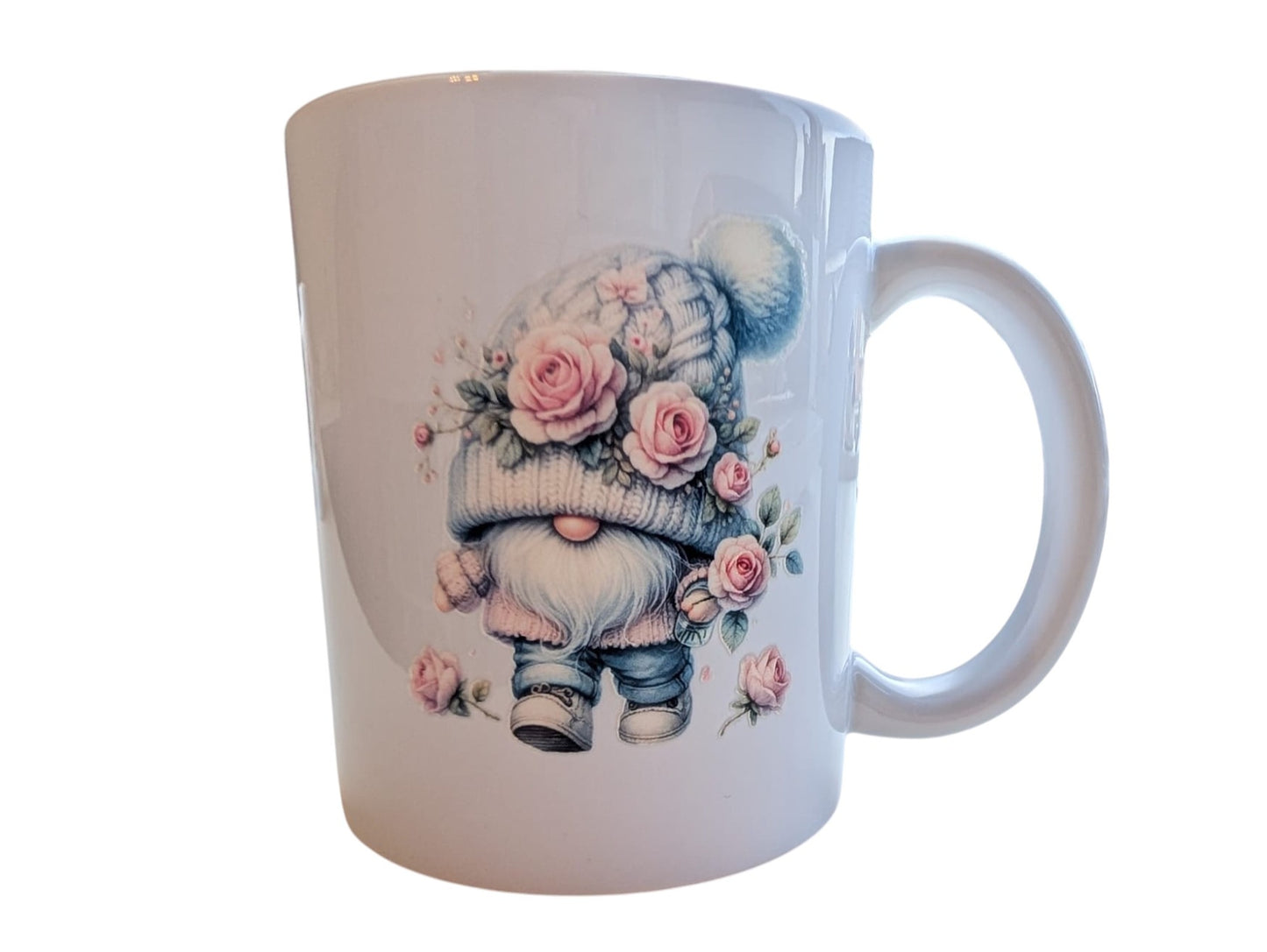 Schattige Gnoom Mok Collectie met Rozen - Personaliseer met Naam