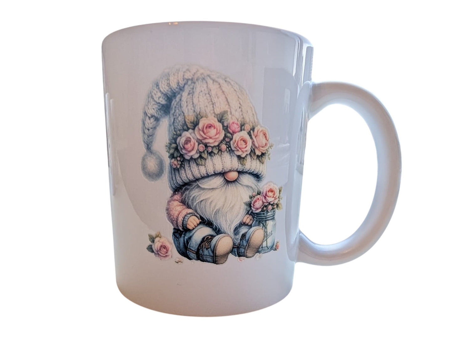 Schattige Gnoom Mok Collectie met Rozen - Personaliseer met Naam