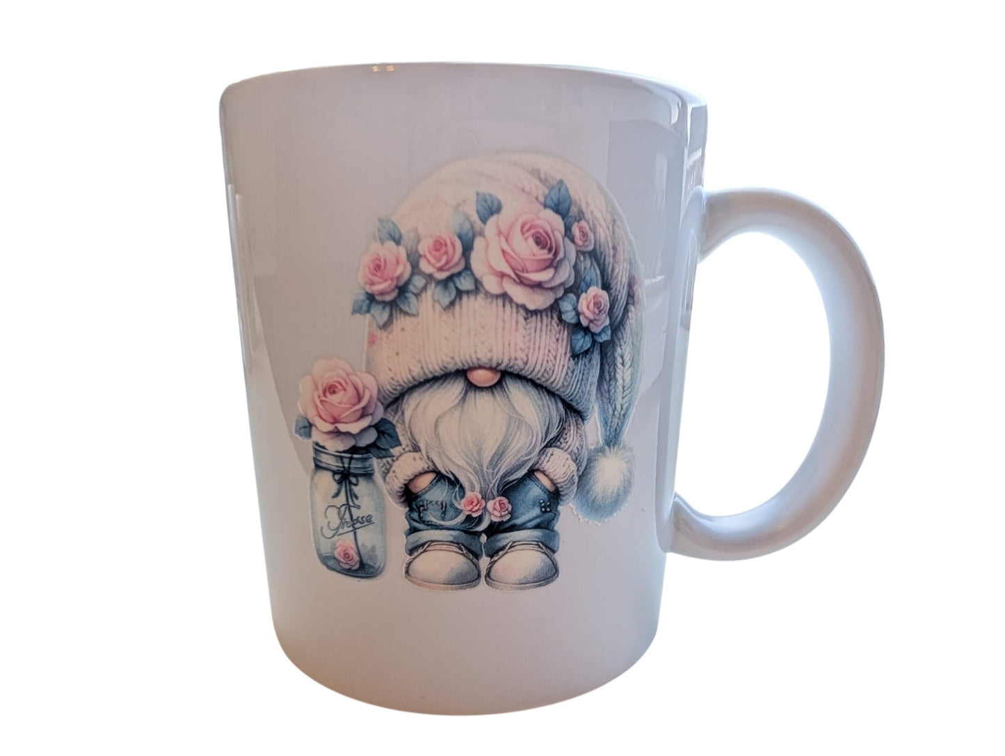 Schattige Gnoom Mok Collectie met Rozen - Personaliseer met Naam