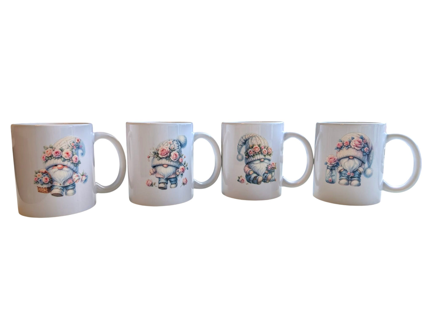 Schattige Gnoom Mok Collectie met Rozen - Personaliseer met Naam