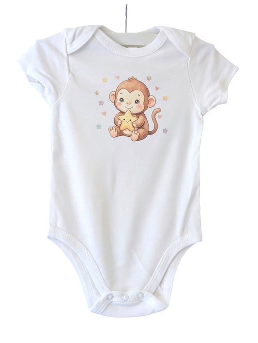 Schattig Aap Rompertje met Ster – The Little 1's | Little1gifts