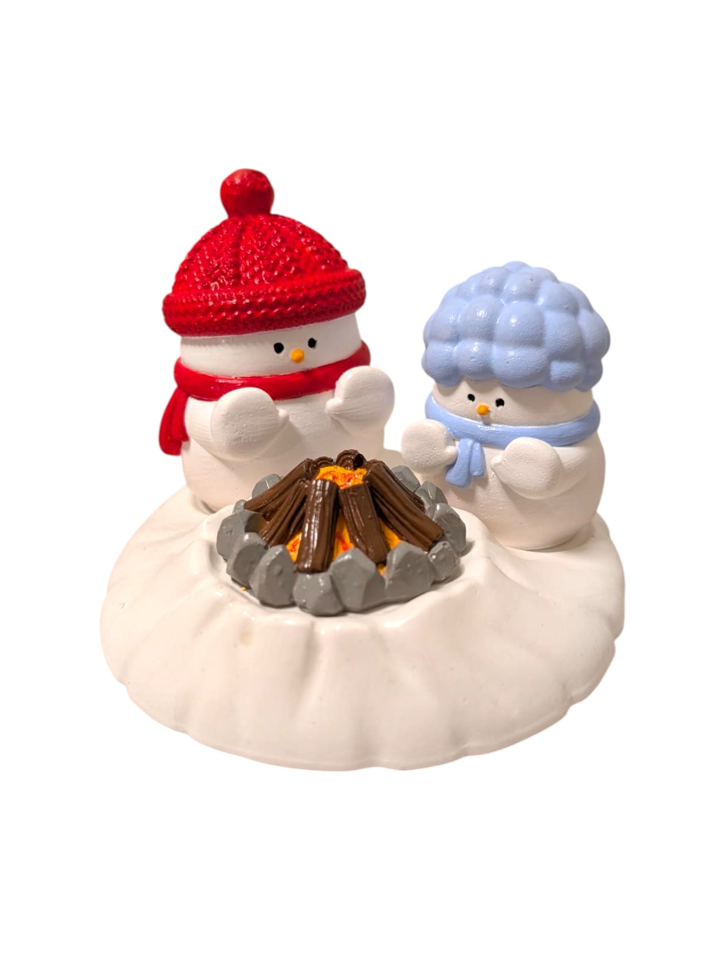 Sneeuwpoppen bij Kampvuur (Afneembaar)