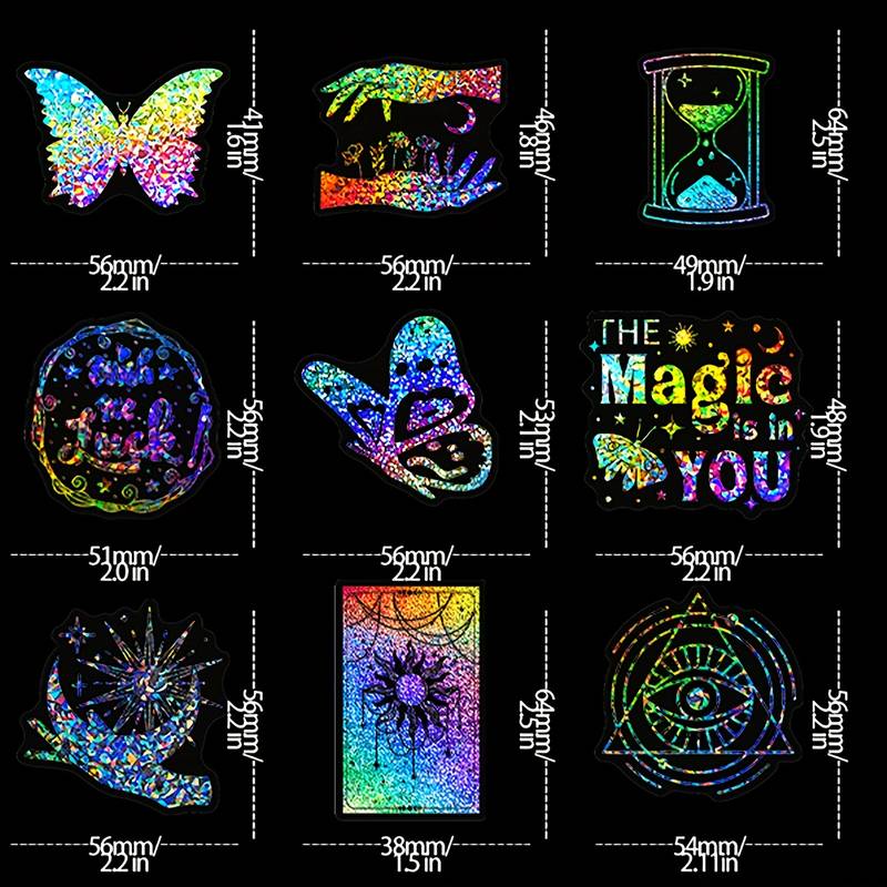 Holografische stickers - mythical