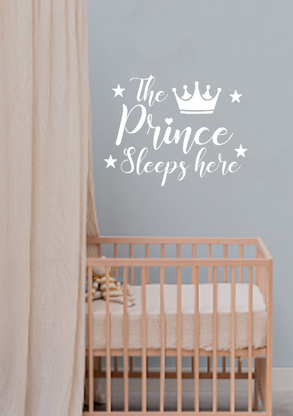 Muursticker: The prince(ss) sleeps here