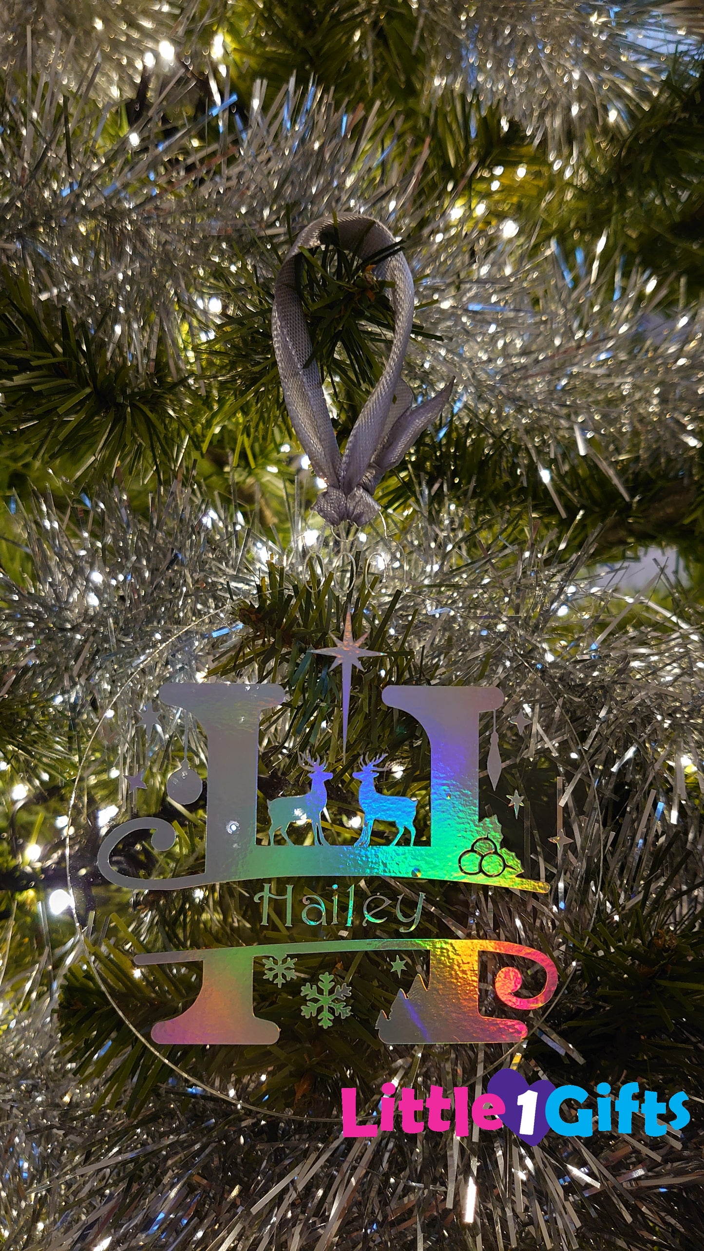 Kerst ornament alfabet met naam