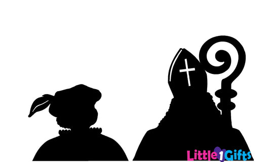 Raamsticker Sint en Piet